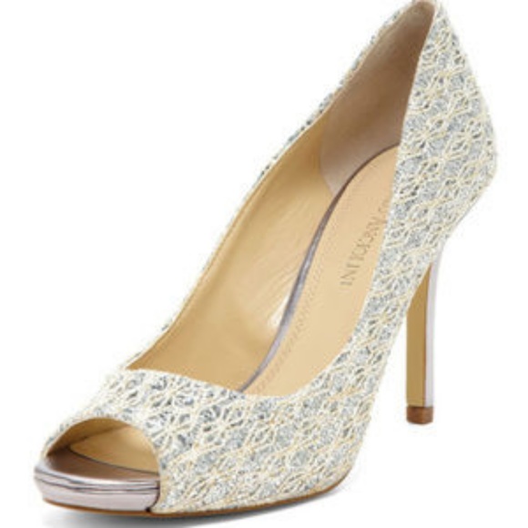 Enzo Angiolini Shoes - Sparkly peep toe heels, size 10.5
